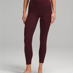 Women's Burgundy Leggings